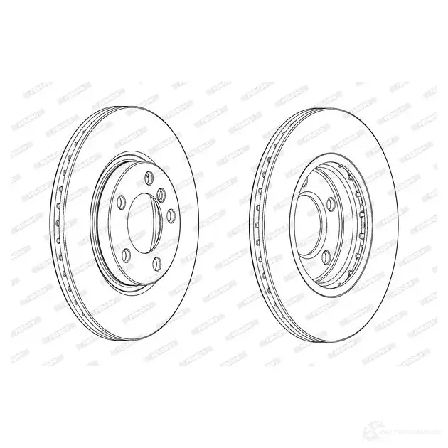 Тормозной диск FERODO 712852 DDF2125C-1 DDF21 25C DDF2125C - Изображение 1