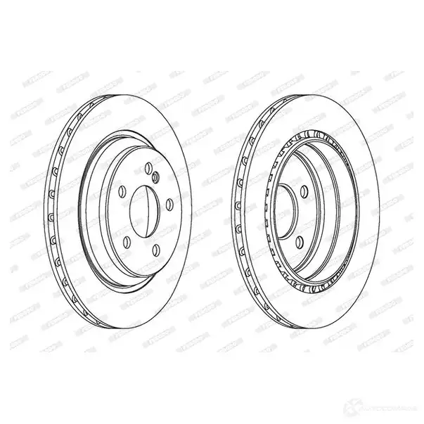 Тормозной диск FERODO DDF1457C 712152 D DF1457C DDF1457C-1 - Изображение 1