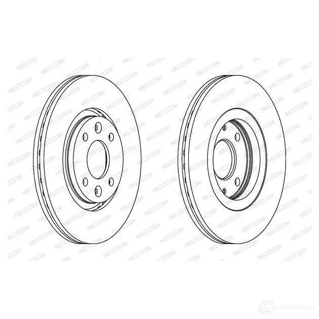 Тормозной диск FERODO DDF199 DDF199-1 712783 DDF1 99 изображение 0