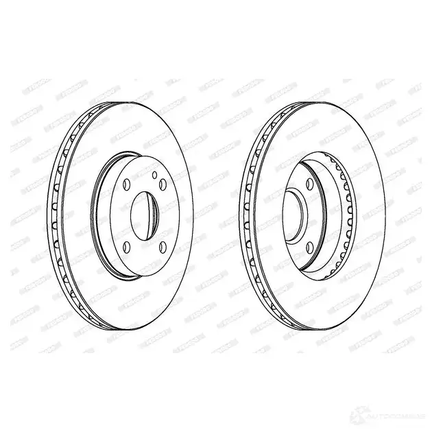 Тормозной диск FERODO DDF49 5 DDF495 713174 DDF495-1 - Изображение 1