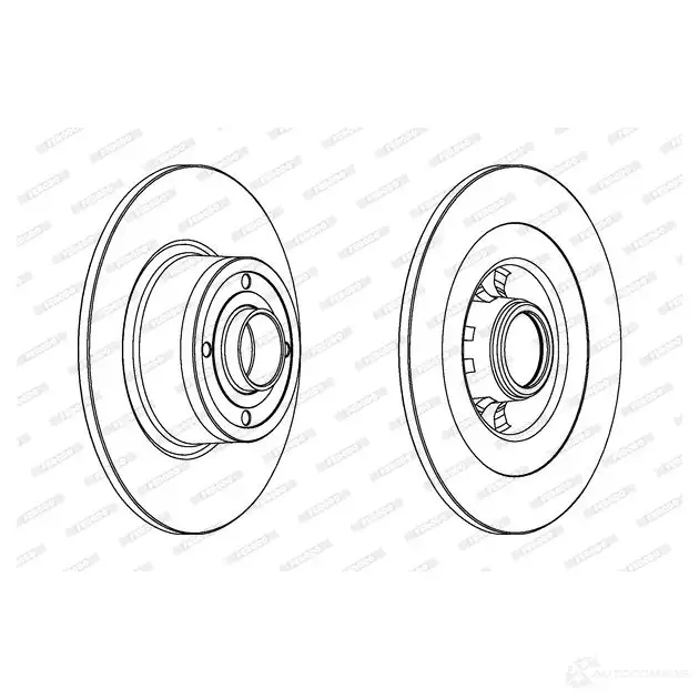 Тормозной диск FERODO DDF1443 DDF1 443 DDF1443-1 712136 изображение 0