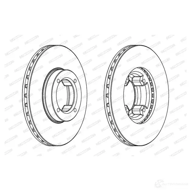 Тормозной диск FERODO DDF808-1 713390 DDF808 DDF 808 изображение 0