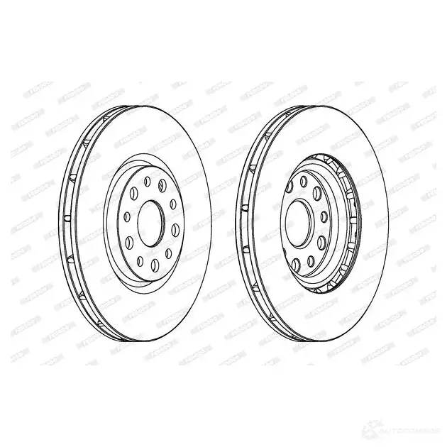 Тормозной диск FERODO DDF1449-1 DDF144 9 712141 DDF1449 изображение 4