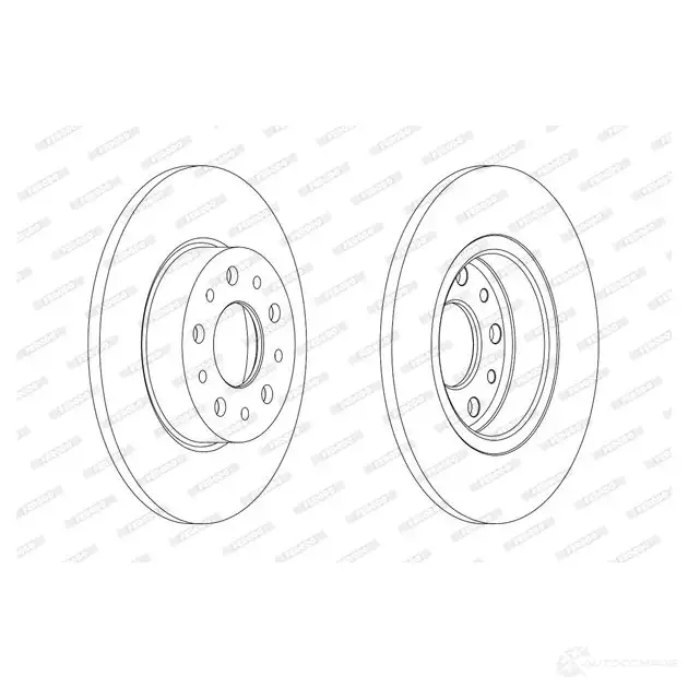 Тормозной диск FERODO DDF2286-1 DDF2286 DDF228 6 712921 изображение 0