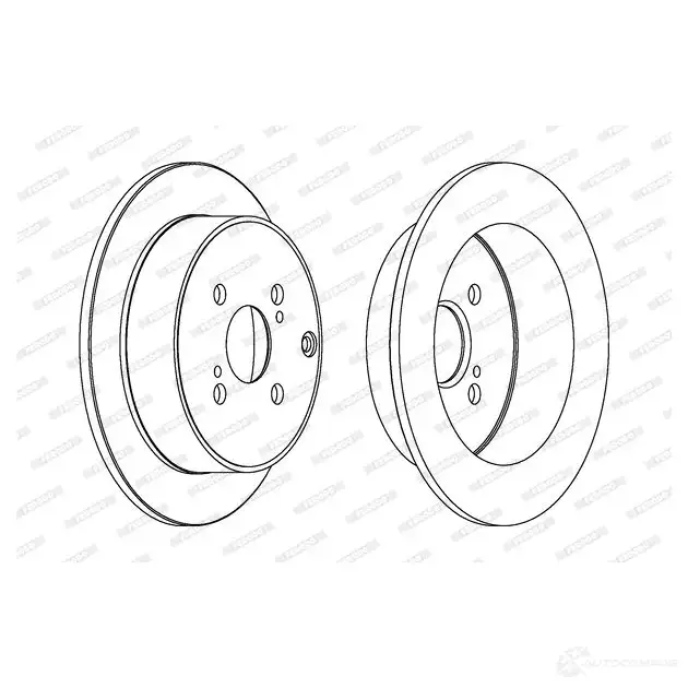 Тормозной диск FERODO DDF1 409 DDF1409 712095 DDF1409-1 изображение 0