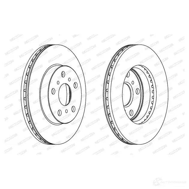 Тормозной диск FERODO DDF402-1 DDF40 2 DDF402 713093 изображение 0