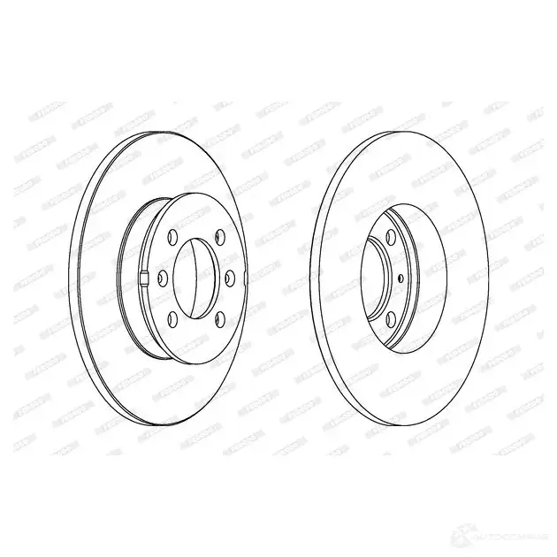 Тормозной диск FERODO DDF1373 DDF137 3 712053 DDF1373-1 - Изображение 1