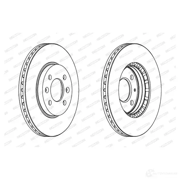 Тормозной диск FERODO DDF398-1 DDF398 713089 DDF39 8 изображение 0