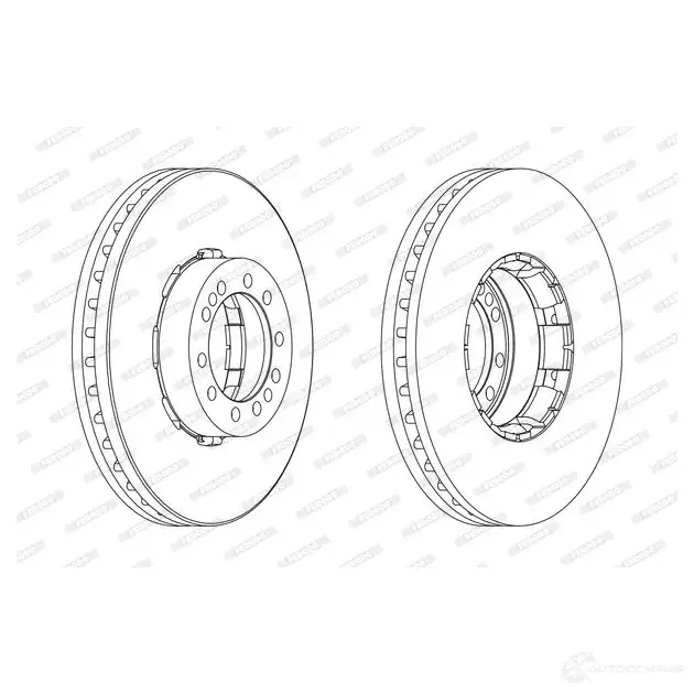 Тормозной диск FERODO NU4W1Z FCR185 A FCR185A 715616