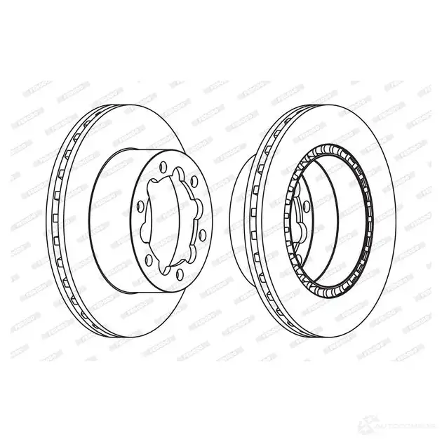 Тормозной диск FERODO FCR312A 4L3CFC FCR3 12A 715706