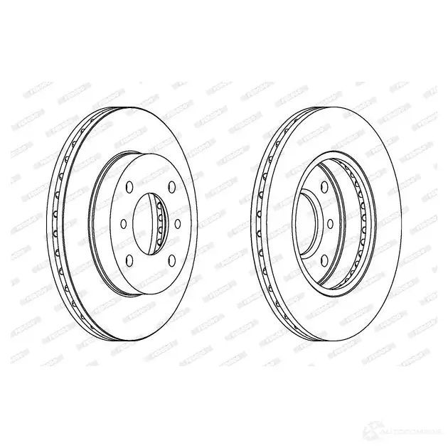 Тормозной диск FERODO DD F260C CQQIVR0 DDF260C 1193642084 изображение 0