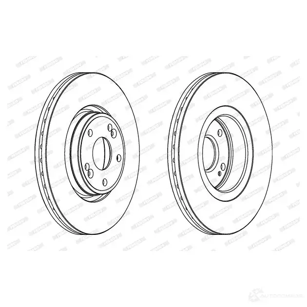 Тормозной диск FERODO DDF1205-1 DDF12 05 DDF1205 711880 изображение 3