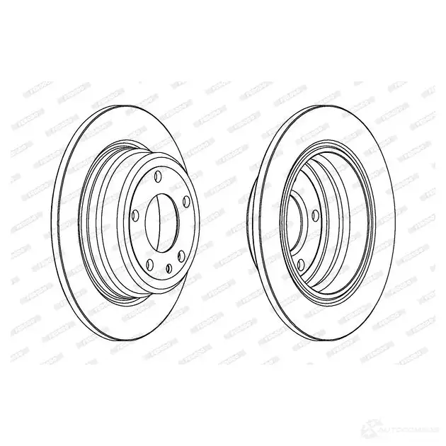 Тормозной диск FERODO DDF317-1 DDF 317 DDF317 713015 - Изображение 1
