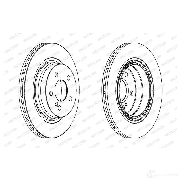 Тормозной диск FERODO DDF1700-1 712469 DDF1700 DDF170 0 изображение 0