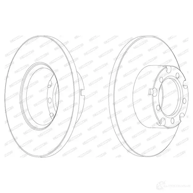 Тормозной диск FERODO DDF8 53 FCR117A 715559 FCR117A