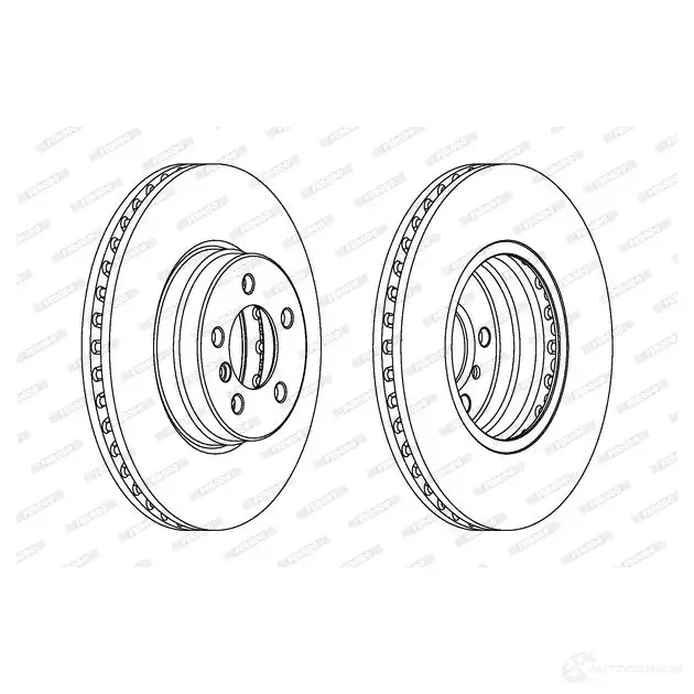 Тормозной диск FERODO 712130 DDF1436C-1 DD F1436 DDF1436C-1 изображение 0