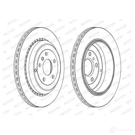 Тормозной диск FERODO DDF15 31C K940BF DDF1531C 1193639825 изображение 0