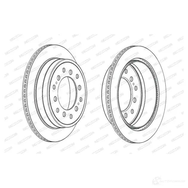 Тормозной диск FERODO DDF209 4C DDF2094C-1 DDF2094C 712837 - Изображение 1