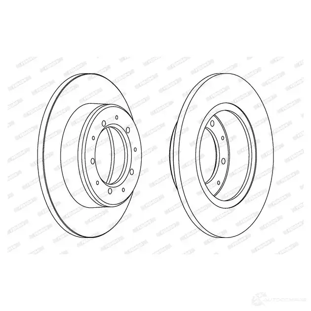 Тормозной диск FERODO 712991 D DF283 DDF283-1 DDF283 - Изображение 1