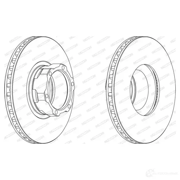 Тормозной диск FERODO FCR163A FCR 163A 715596 HAB8E изображение 0