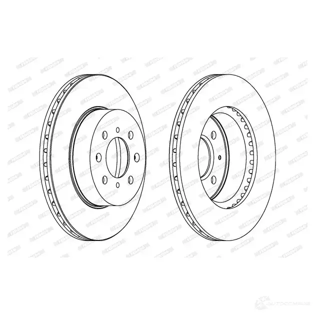 Тормозной диск FERODO DDF448-1 713135 DD F448 DDF448 изображение 0
