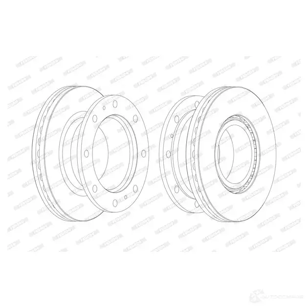 Тормозной диск FERODO FCR241A K3VA8W 715666 FCR24 1A
