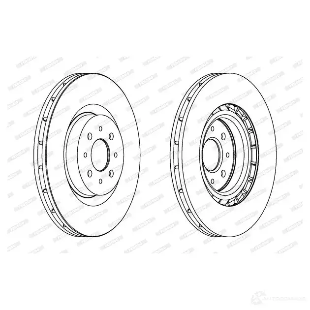 Тормозной диск FERODO 712534 DDF1742-1 D DF1742 DDF1742 изображение 0