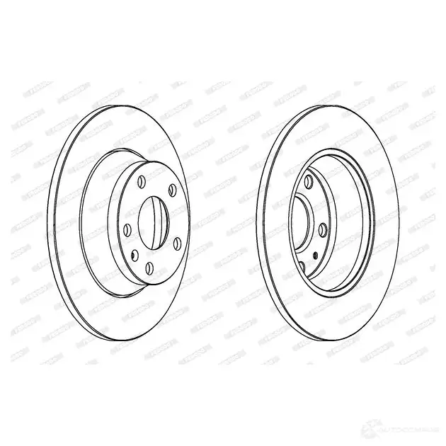 Тормозной диск FERODO 712655 DDF1 848 DDF1848-1 DDF1848 изображение 0