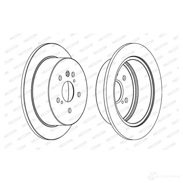 Тормозной диск FERODO DDF1545-1 DDF1545 DDF1 545 712246 изображение 0