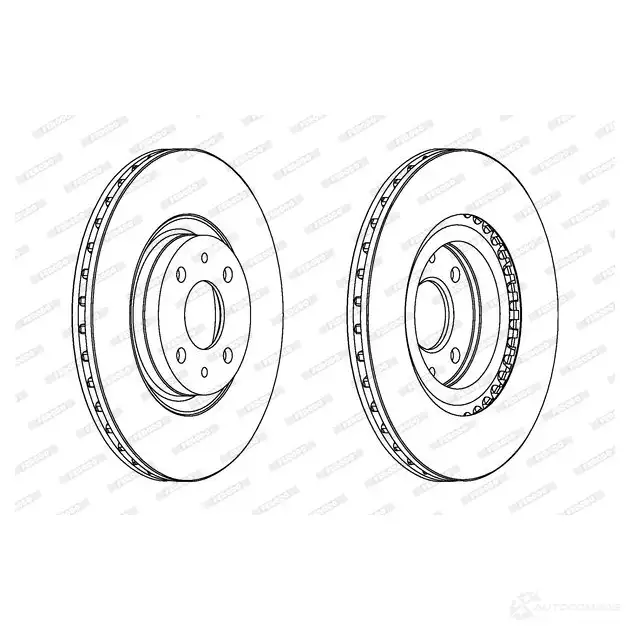 Тормозной диск FERODO DDF 252 DDF252-1 712963 DDF252 - Изображение 1