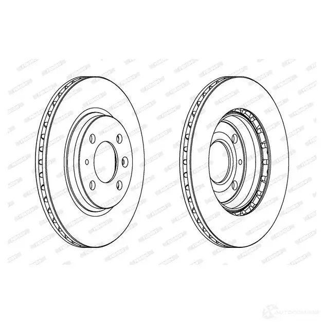 Тормозной диск FERODO 713088 DDF397-1 DDF397 DDF3 97 - Изображение 1