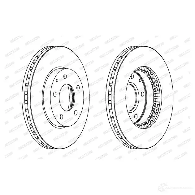 Тормозной диск FERODO DDF738 DDF738-1 713344 D DF738 изображение 0