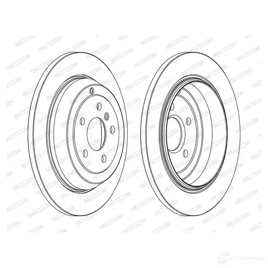 Тормозной диск FERODO 1193639821 D DF1530C DDF1530C 72684 изображение 0