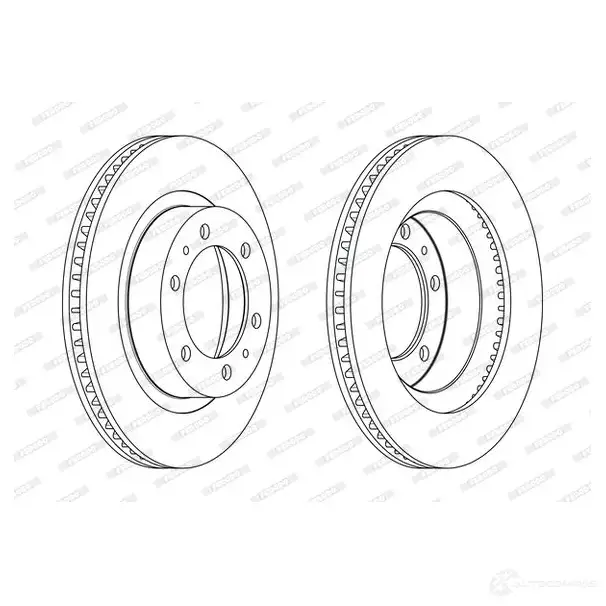 Тормозной диск FERODO 1425084576 3Z5S9H Q DDF2606C 4060426186326 - Изображение 1