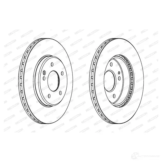 Тормозной диск FERODO DD F588 713254 DDF588 DDF588-1 изображение 0