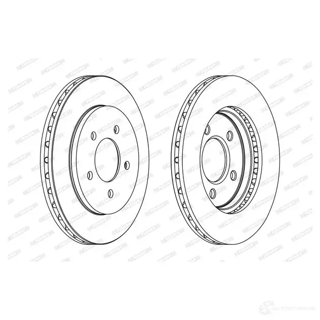Тормозной диск FERODO D DF1058 711719 DDF1058-1 DDF1058 - Изображение 1