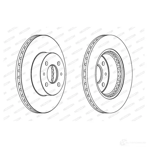 Тормозной диск FERODO DDF1721C-1 21246280 DDF1721 C ddf1721c1 изображение 0