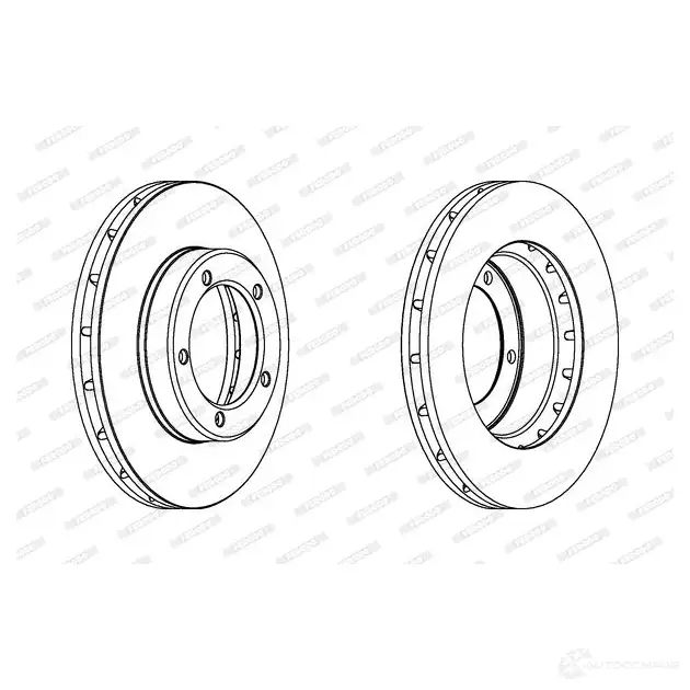 Тормозной диск FERODO DDF1211C-1 711885 DDF1211C-1 D DF1211 изображение 0