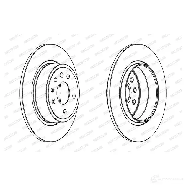 Тормозной диск FERODO 711773 DDF1116 DDF1116-1 DDF11 16 - Изображение 1