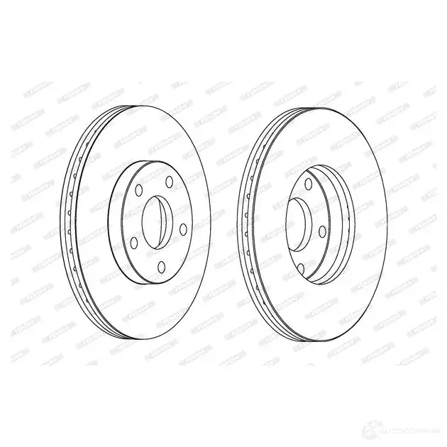 Тормозной диск FERODO 711844 DDF 1172 DDF1172 DDF1172-1 изображение 0