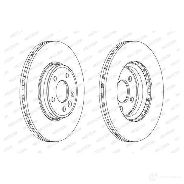 Тормозной диск FERODO 712423 DDF1663C DDF1663C-1 D DF1663C изображение 6