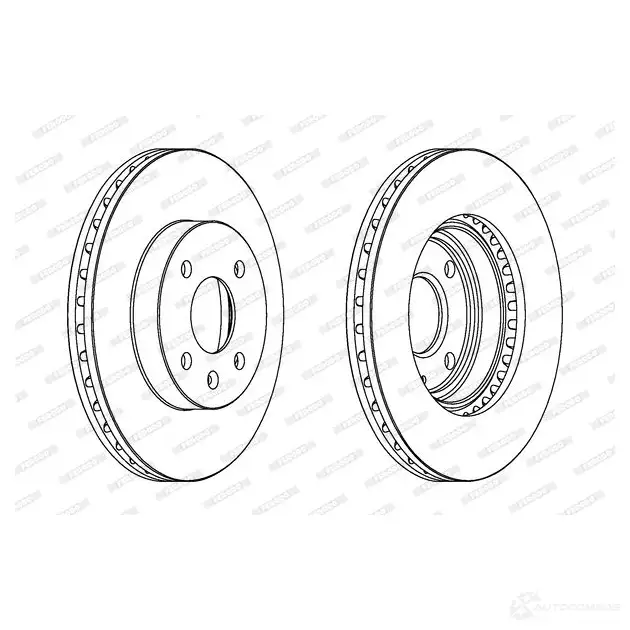 Тормозной диск FERODO DDF 1565 DDF1565-1 712274 DDF1565