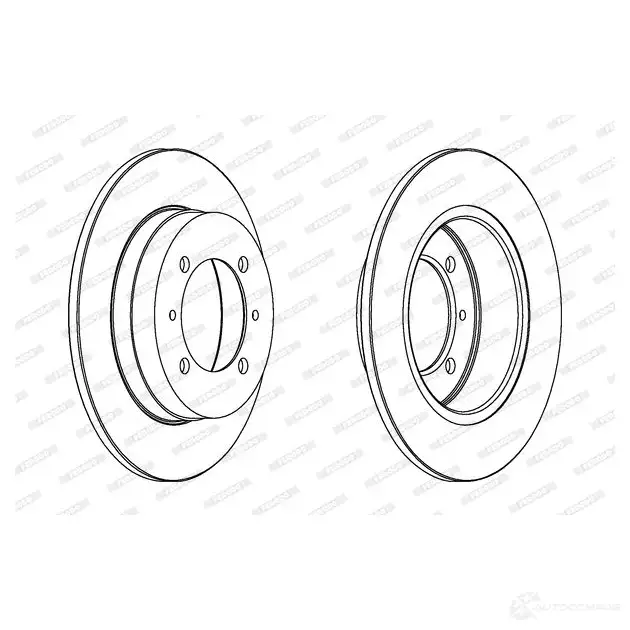 Тормозной диск FERODO DDF409 D DF409 713099 DDF409-1 изображение 0