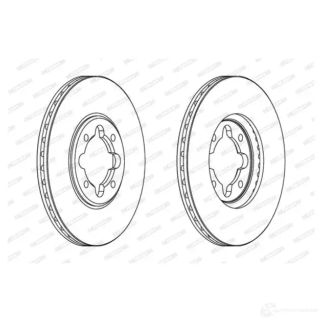 Тормозной диск FERODO 713100 DDF41 0 DDF410-1 DDF410 изображение 0