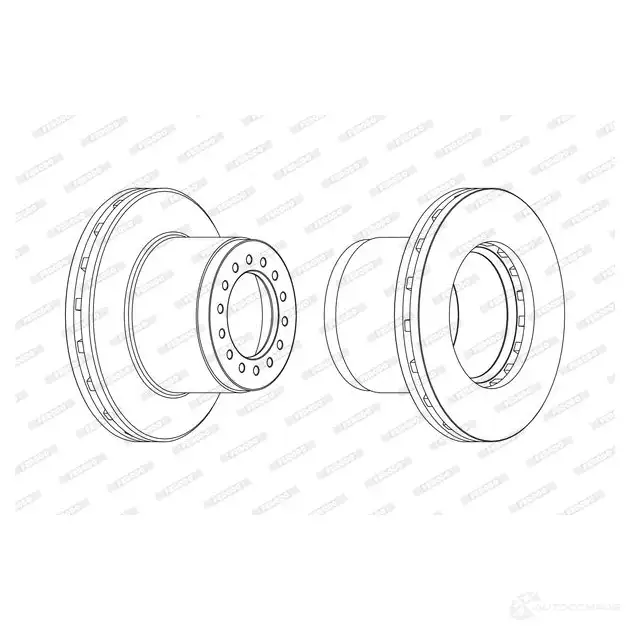 Тормозной диск FERODO 715620 FC R189A 18Y244Q FCR189A изображение 0