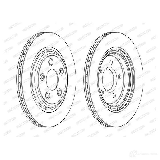 Тормозной диск FERODO D DF1108C 1193638105 CJB0F1G DDF1108C изображение 0