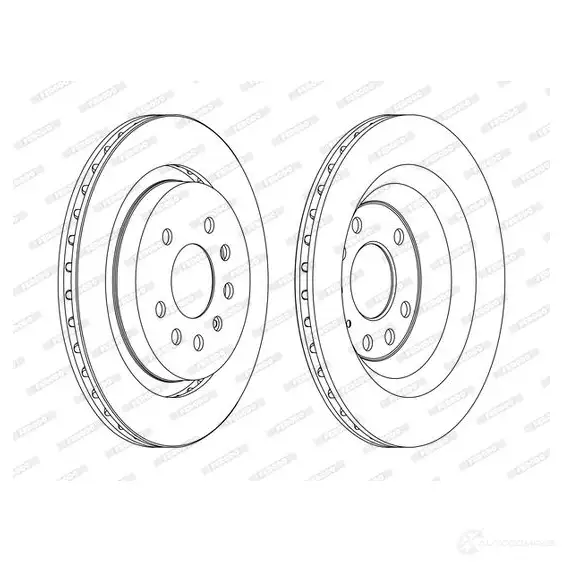 Тормозной диск FERODO DDF1 289C DDF1289C HTJTY 1193639004