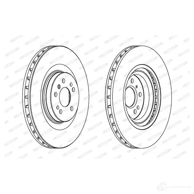 Тормозной диск FERODO DDF15 32 712228 DDF1532C-1 DDF1532C изображение 3