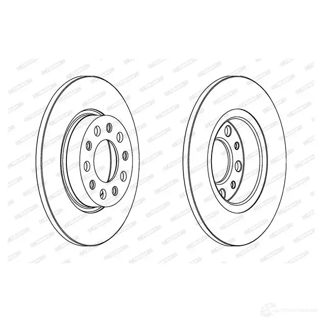 Тормозной диск FERODO DDF1452 DDF1452-1 DDF1 452 712145 изображение 0