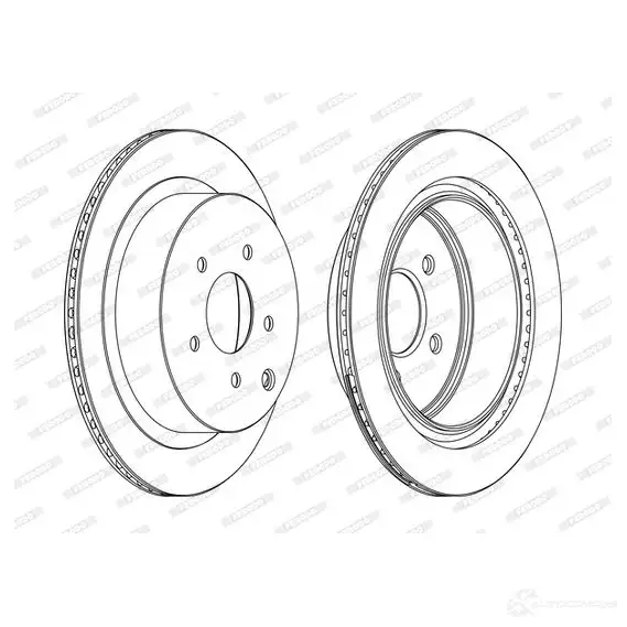 Тормозной диск FERODO DD F833 21247436 ddf8331 DDF833-1 изображение 0